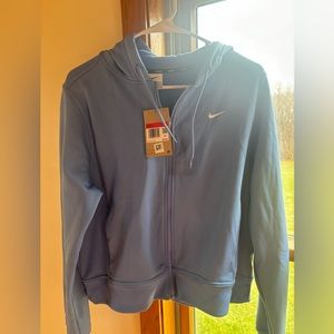 Light blue Nike zip up
